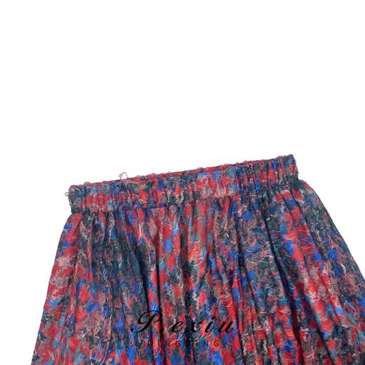 03-4潘依绣丁丁宠粉春夏时尚显瘦休闲气质百褶裙高雅半身裙 WH23008 商品图2