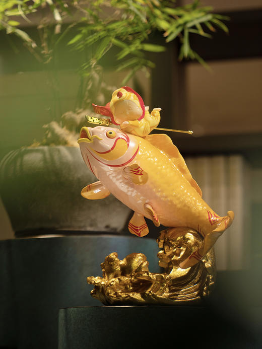 稀奇艺术瞿广慈【富贵龙门】限量收藏雕塑客厅酒柜创意装饰摆件 商品图3