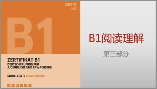 B1 Leseverstehen - 3 商品图0