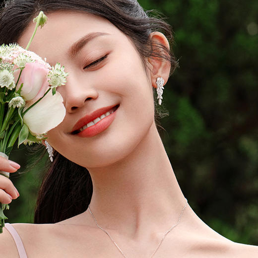 【明星同款】Fanci范琦【玫瑰系列】玫瑰之梦耳钉女925银时尚轻奢小众耳饰 商品图4