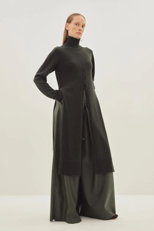 Palmer Harding  深卡其高领抽绳羊毛上衣 商品图1