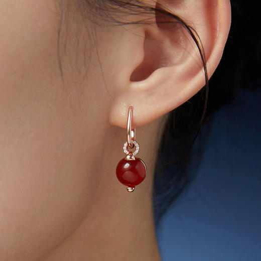 福禄满满红玛瑙耳环 商品图2