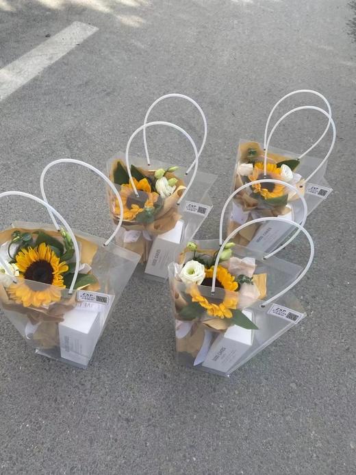 【热卖】梯形透明手提袋（10个/包） 商品图5