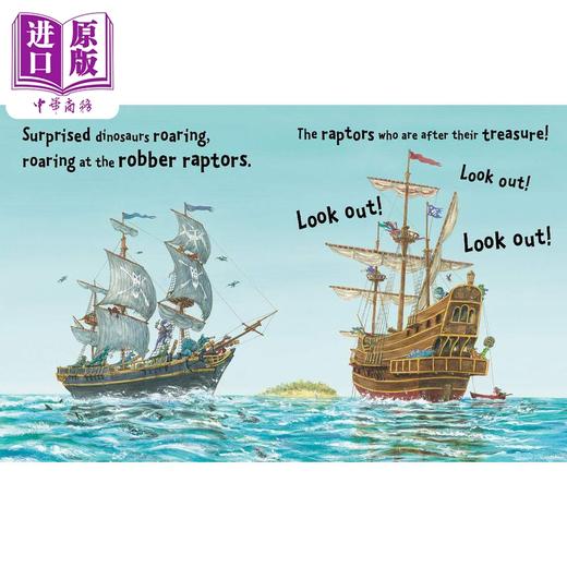 【中商原版】超级恐龙系列 恐龙海盗船Dinosaur Pirates 英文原版 亲子绘本 儿童动物故事图画书 进口童书儿童读物 商品图3