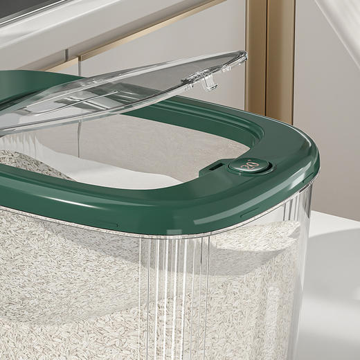 「两款尺寸！防潮防虫」透明密封储米桶 计时保鲜五谷杂粮米罐防潮防尘防虫大口径收纳米桶厨房用品 商品图2