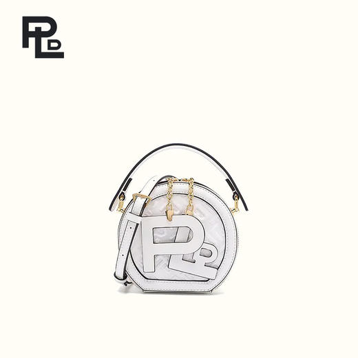 保兰德PLD东方雅奢经典系列45度老小圆包链条漆皮亮面斜挎包通勤中国包 商品图2