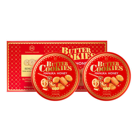 荷塔威-麦卢卡蜂蜜黄油曲奇饼干礼盒300g*2 商品图7