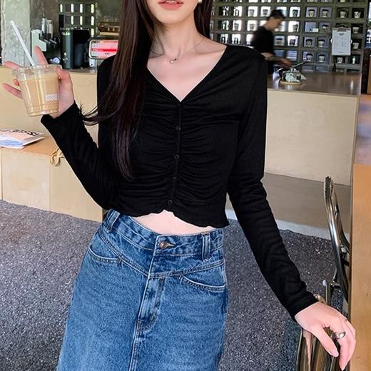 裁缝学苑AS117 V领防晒针织衫纸样打底女装罩衫长袖t恤裁剪衣服图 商品图5