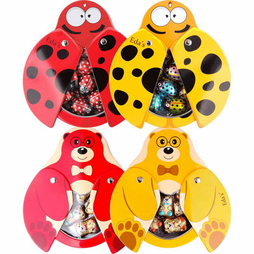 意大利艾达的世界牛奶巧克力系列 七星瓢虫2色小飞熊2色萌趣造型 044838/044839/040018/040017 商品图1