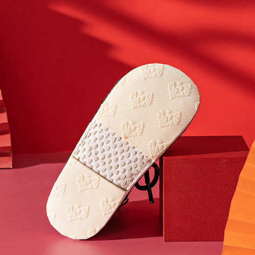 内联升童鞋手工棉鞋千层底三眼灯芯绒棉鞋5294C 商品图4