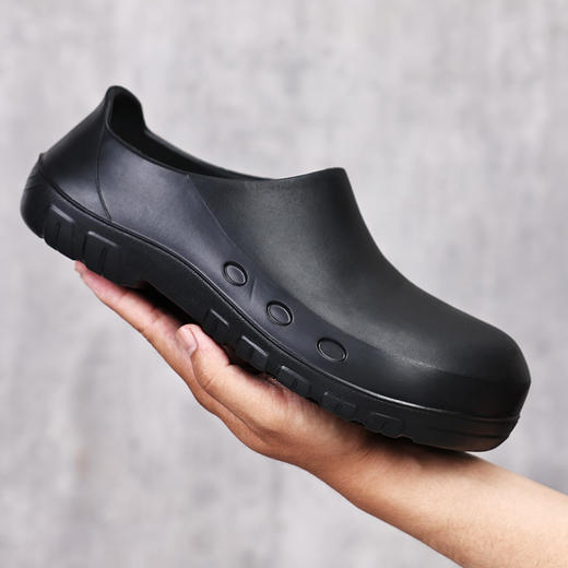 2023新款专业厨师防滑鞋超轻鞋底劳保鞋男女工作鞋铝头超轻款 商品图2