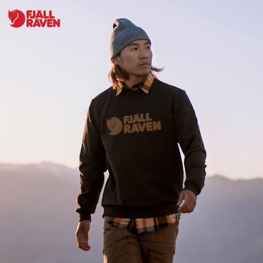 北极狐秋冬男士户外百搭经典日常圆领长袖印花卫衣04232173 商品图0