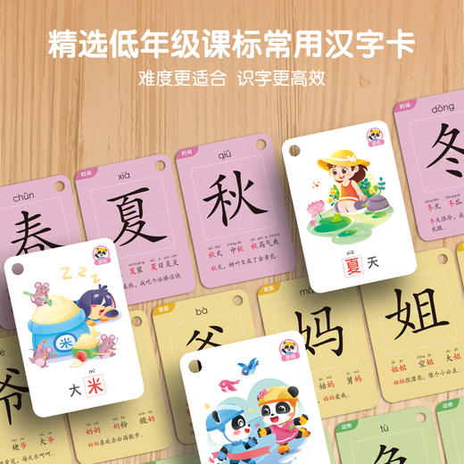 【点读版】单盒装 识字卡趣味识字2岁+  趣味识字卡·思维篇/自然篇/生活篇（升级版）趣味拼音卡 商品图3