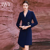 IWY/高端藏青色西装连衣裙秋季新款女士修身裙OL通勤职业装工作服Q13307 商品缩略图1