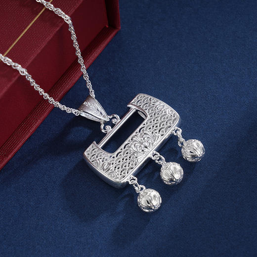 子佩集S990银【凤舞花歌】吊坠【QFDZ036】(不含链)花丝 商品图3