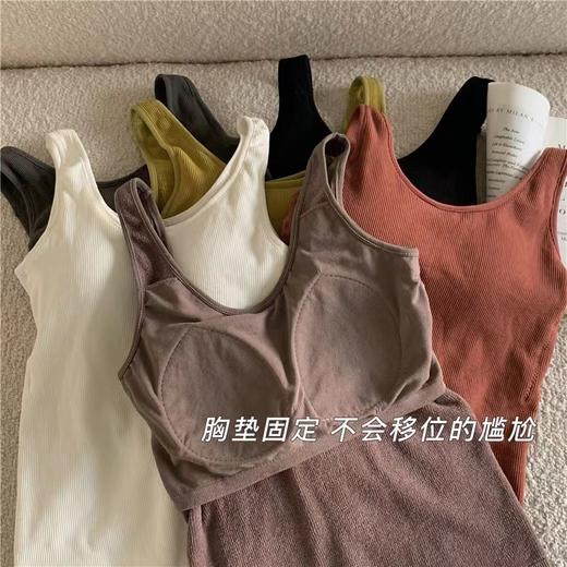 【亲肤柔软！穿上立马升温保暖】加厚毛圈发热保暖背心，内搭外穿两用，带胸垫设计，舒适贴合。保持温暖，抵御秋冬寒冷，让你倍感温暖。 商品图3