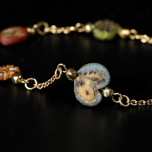 古罗马马赛克琉璃人面珠项链 商品图7