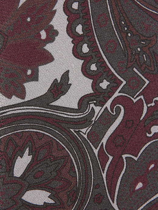 callisto暗紫红全桑蚕丝领带 FSCTE001C RD 商品图3