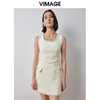 VIMAGE纬漫纪冬季新款气质小香风通勤收腰显瘦无袖连衣裙V2007624 商品缩略图0