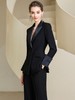黑色西装套装微喇长裤气质时尚高级感洋气西服商务装 商品缩略图0