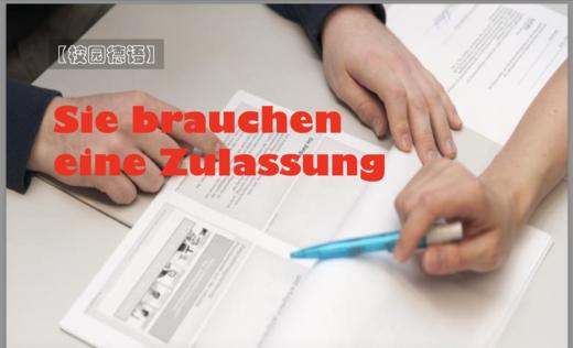 Sie brauchen eine Zulassung 商品图0