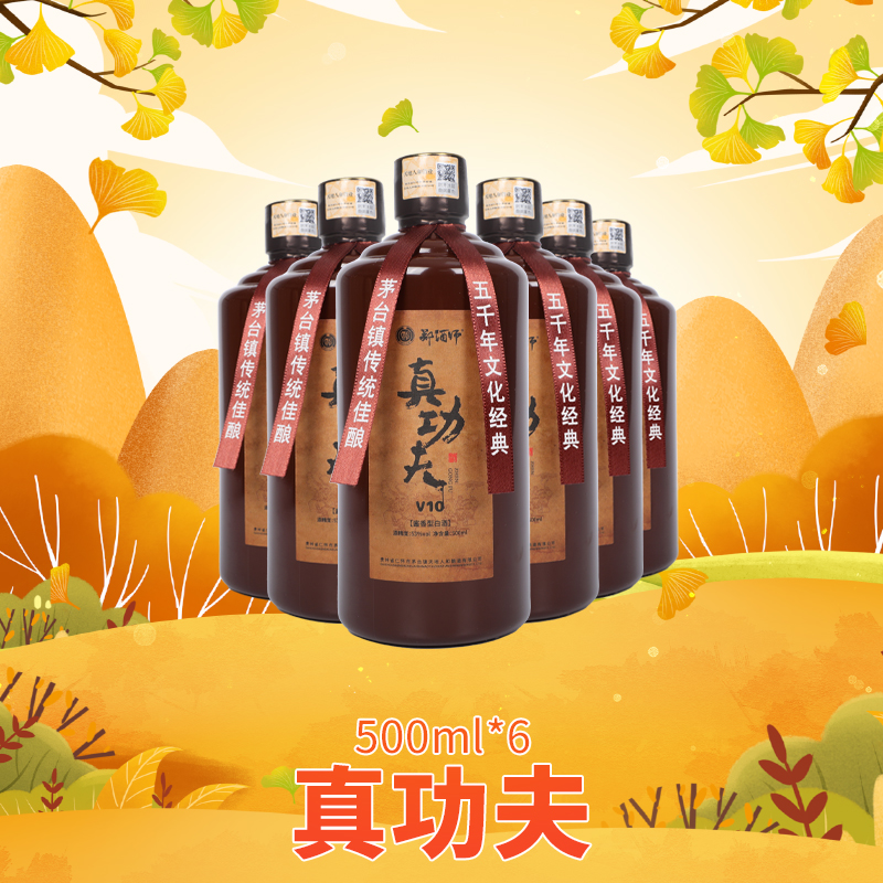 郑酒师真功夫六瓶套装500mlx6