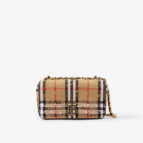 BURBERRY 巴宝莉 女士 Lola - Vintage 格纹TB专属标识迷你萝纳包 格子 8063083 A7026