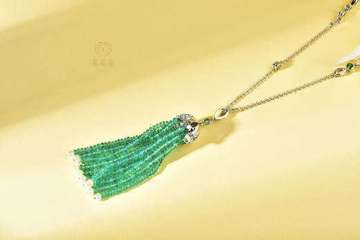 【浪漫风情】祖母绿流苏挂坠    CB12306050 商品图1