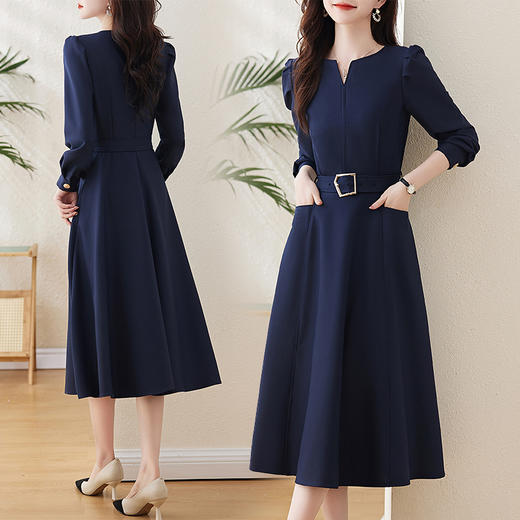 时尚气质，秋季新款晚礼服连衣裙HR-GJC2387 商品图4