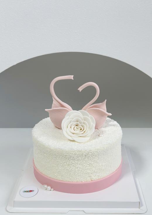 简约奶油蛋糕 | 鲜果原味奶油 - 天鹅湖（粉） 商品图0