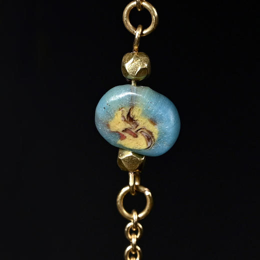 古罗马马赛克琉璃人面珠项链 商品图4