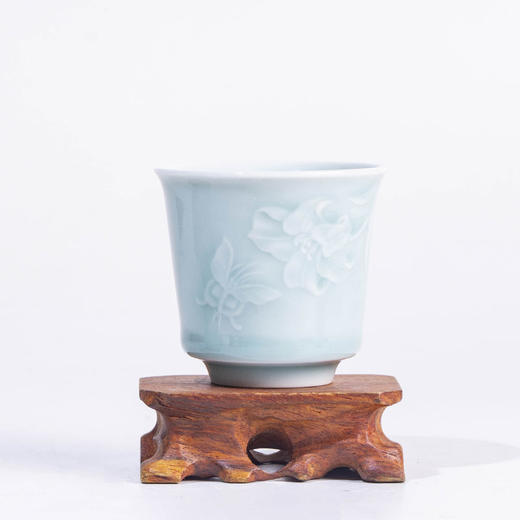 【雷慧仙青瓷丨单杯系列茶杯】千年窑火，生生不息！青瓷层次丰富，清新典雅！自留送礼两相宜！有四款可选！【QJ-J仓】 商品图2