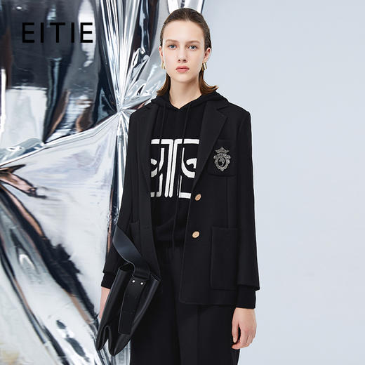 EITIE爱特爱秋季新款时尚干练显瘦百搭外套女7503213 商品图0