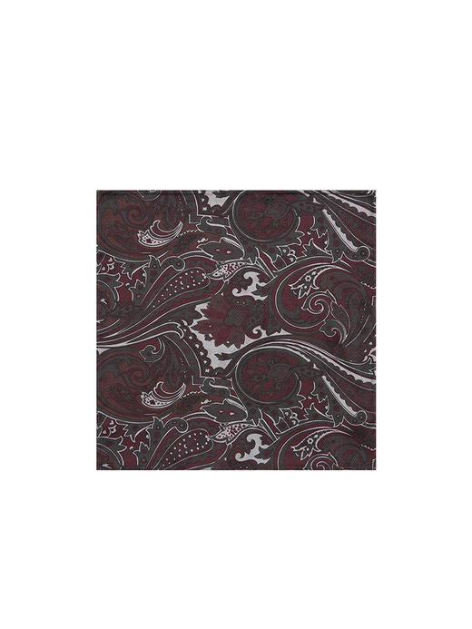 callisto暗紫红全桑蚕丝口巾 FSTOW001C RD 商品图0