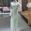KDS-2289醋酸旗袍连衣裙改良版中式绣花旗袍裙 商品缩略图2
