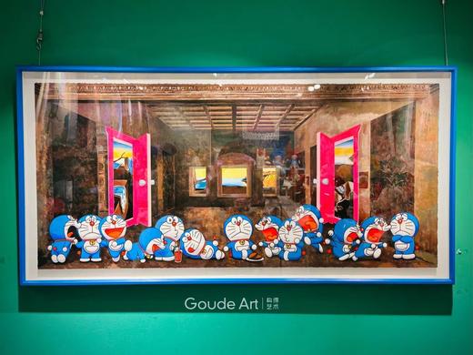 Kenny Z《哆啦A梦-最后的晚餐》实木隼卯版画 商品图1