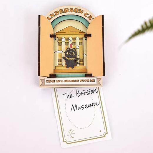 大英博物馆 盖亚·安德森猫和她的朋友们系列 巴斯特的假期木质开门可动冰箱贴 商品图2