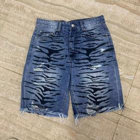 断码清仓特价 amiri轻奢破洞牛仔短裤