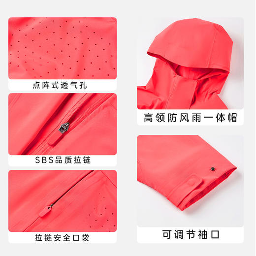 大牌同款防水防风透气全热封冲锋衣女徒步露营短款连帽户外登山服DQ 00 DAW013 商品图1