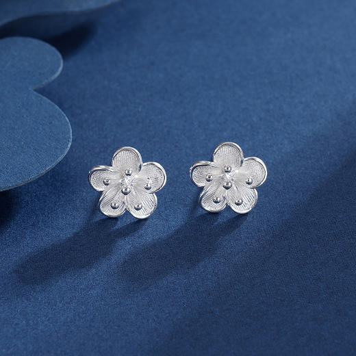 子佩集S990银【芳思】耳钉【MXED009】花丝2309 商品图5