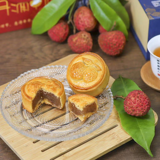 【中秋佳品】华隆广式荔枝味月饼6个装/盒  包邮 商品图0
