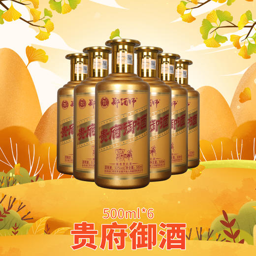 郑酒师贵府御酒整件装500mlx6 商品图1