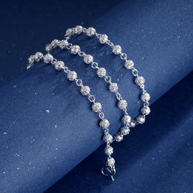 子佩集S990银【洛尘】套链项链【MXTL002】花丝小球球2309