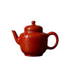 茶香记 古帛扒花小灯笼壶（宫红）针尖艺术130ml古典雅致陶瓷茶壶 商品缩略图4