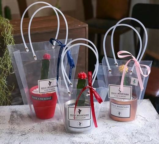 【热卖】梯形透明手提袋（10个/包） 商品图4