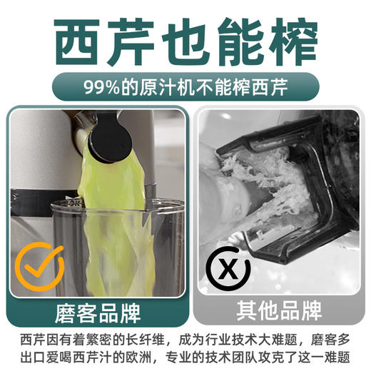 MOKKOM磨客大口径原汁机MK-199   500ml 银灰【SZCT5.0】 商品图3