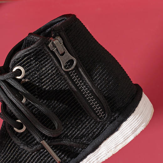 内联升童鞋手工棉鞋千层底三眼灯芯绒棉鞋5294C 商品图5