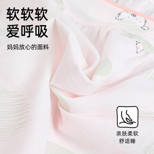 熳洁儿 女童家居服荷叶边可爱休闲梭织短袖短裤套装23203602 商品图2