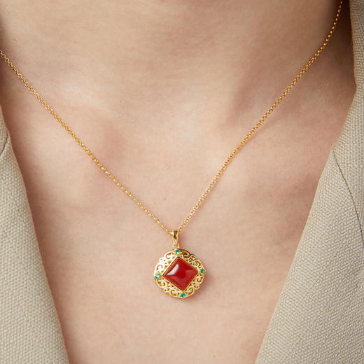 【宫里项链】繁花似锦红玛瑙项链 商品图3