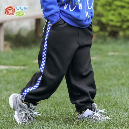 贝贝怡童装男女童弹性加绒长裤秋冬儿童保暖休闲束脚裤233K2546
 商品图5